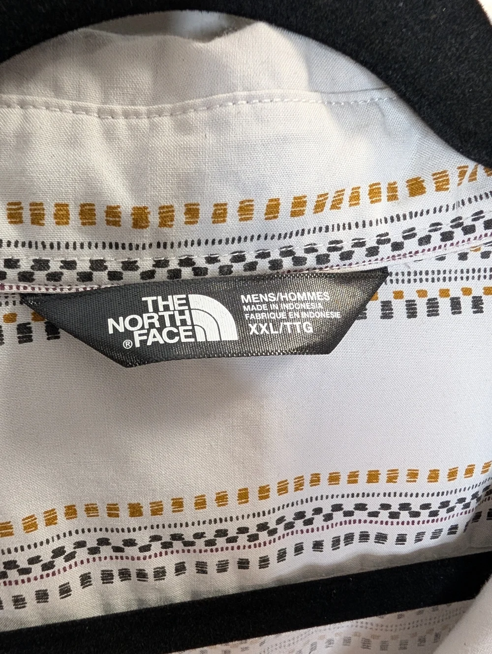 The North Face Button-Up Shirt XXL Tribal Stripe Outdoor Camp Shirt